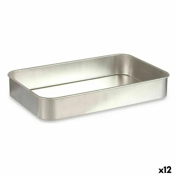 Roasting Tin Kinvara Silver Aluminium 41 x 6,5 x 26 cm (12 Units)