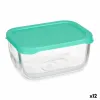 Судок Pasabahce SNOW BOX Зеленый Прозрачный Cтекло полиэтилен 420 ml (12 штук)