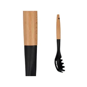 Makaronų šaukštas Kinvara Juoda Natūralus Medžio Plastmasinis 6 x 33,5 x 6 cm 6 x 33,5 cm (12 vnt.)