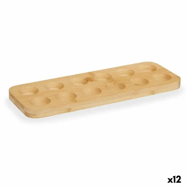 Munakuppi Kinvara Ruskea Bambu 40 x 3,4 x 40 cm 30 x 1,6 x 11,5 cm (12 osaa)