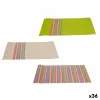Table Mat Kinvara Brown Green Multicolour 45 x 30 x 0,1 cm 3 x 31 x 3 cm Stripes (36 Units)