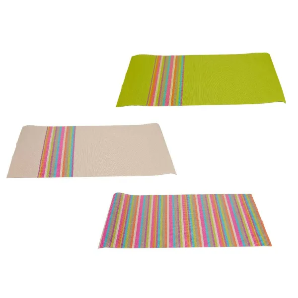 Table Mat Kinvara Brown Green Multicolour 45 x 30 x 0,1 cm 3 x 31 x 3 cm Stripes (36 Units)