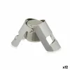 Champagne stopper Kinvara Silver Silicone Stainless steel Plastic 6 x 5,5 x 3,5 cm Hermetic (12 Units)