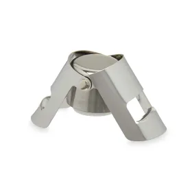 Šampanja kork Kinvara Hõbedane Hõbe Silikoon Roostevaba teras Plastmass 6 x 5,5 x 3,5 cm Hermeetiline (12 Ühikut)