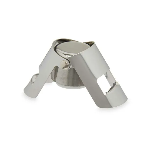 Champagne stopper Kinvara Silver Silicone Stainless steel Plastic 6 x 5,5 x 3,5 cm Hermetic (12 Units)