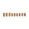 Set of Plugs and Sockets Kinvara Natural Cork 12 x 17 x 2,5 cm (12 Units)