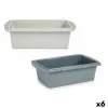 Baking Mould Kinvara Light grey Dark grey Silicone 1,5 L 16 x 7 x 27,5 cm Sponge cake (6 Units)