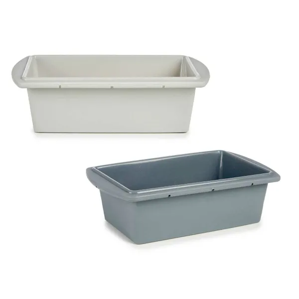 Kakkuvuoka Kinvara Vaaleanharmaa Tumman harmaa Silikoni 1,5 L 16 x 7 x 27,5 cm Sokerikakku (6 osaa)