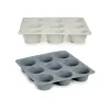 Muffin Tray Kinvara Light grey Dark grey 22 x 3 x 22 cm Magdalenas (6 Units)