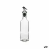Indelis aliejui Vivalto Skaidrus stiklas Silikoninis Plienas polipropileno Plastmasinis 250 ml 5 x 24,5 x 5 cm (12 vnt.)