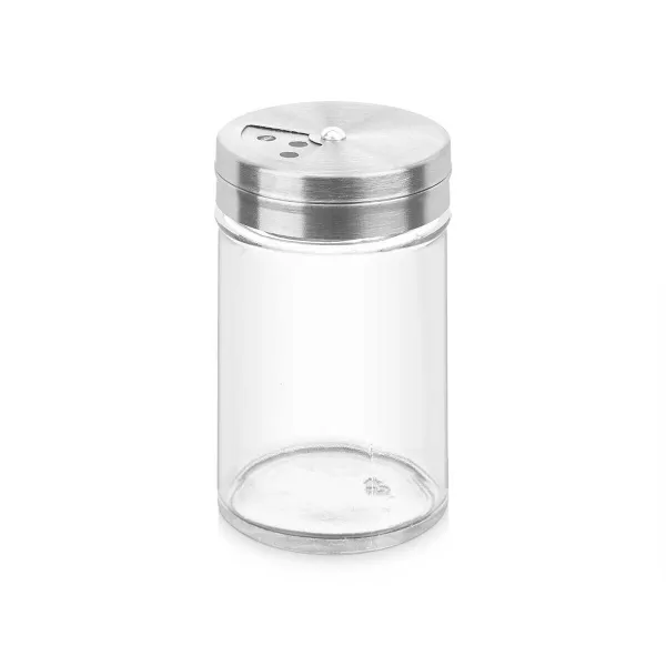 Garšvielu Plaukts Vivalto 5 x 8,5 x 5 cm Caurspīdīgs Sudrabains (12 gb.)