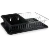 Draining Rack for Kitchen Sink Kinvara Black 43,5 x 11 x 33,5 cm (4 Units)