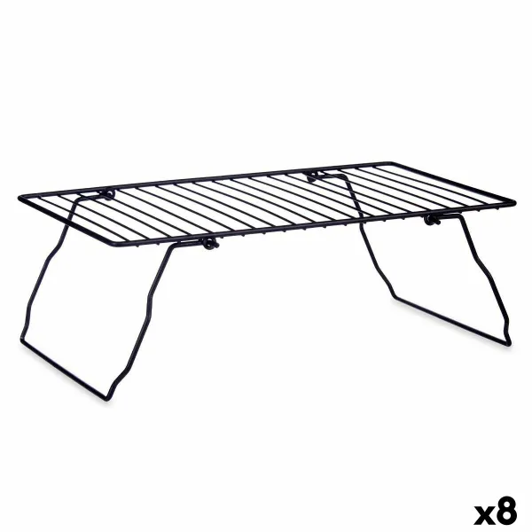 Folding Shelf Kinvara Black 37.5 x 23 x 13 cm 37 x 3,5 x 23,5 cm 37,5 x 3,5 x 24 cm 24 x 37,5 x 24,5 cm (8 Units)