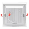 Recessed square LED luminaire with glass "VESTA" 18W
