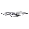 Folding Shelf Kinvara Black 37.5 x 23 x 13 cm 37 x 3,5 x 23,5 cm 37,5 x 3,5 x 24 cm 24 x 37,5 x 24,5 cm (8 Units)