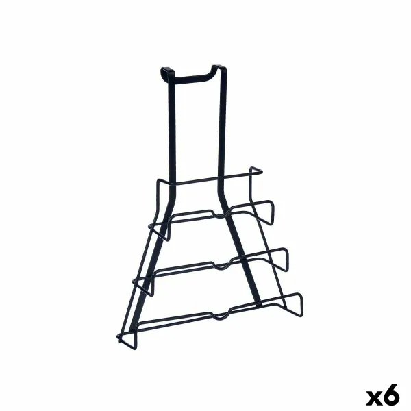Kitchen Utensils Stand Kinvara Metal Iron 27 x 37 x 9 cm 27 x 35,5 x 9 cm Frying Pan Lid (6 Units)