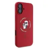 Karl Lagerfeld Silicone Karl & Choupette Ring MagSafe - Case iPhone 16 (red)