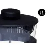 Teapot Kinvara Black Transparent 1 L 14 x 20 x 11 cm 14 x 20 x 10 cm 14 x 20 x 10,7 cm 12,5 x 19,5 x 10 cm Piston