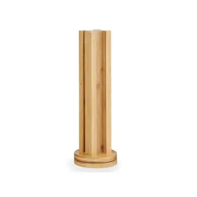 Stand for 36 Coffee Capsules Kinvara Bamboo 11 x 11 x 34 cm 11 x 30,5 x 11 cm Rotating (6 Units)
