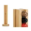 Stand for 36 Coffee Capsules Kinvara Bamboo 11 x 11 x 34 cm 11 x 30,5 x 11 cm Rotating (6 Units)