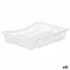 Virtuves Trauku Žāvētājs Kinvara Balts 45,5 x 8 x 36,5 cm (12 gb.)
