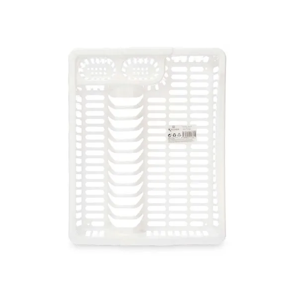 Virtuves Trauku Žāvētājs Kinvara Balts 45,5 x 8 x 36,5 cm (12 gb.)