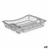 Draining Rack for Kitchen Sink Kinvara Silver 46 x 8 x 36 cm (12 Units)