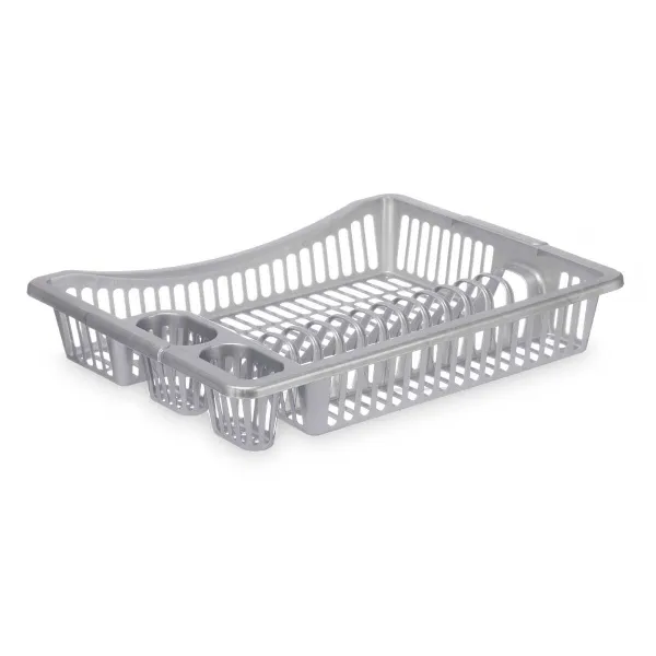 Draining Rack for Kitchen Sink Kinvara Silver 46 x 8 x 36 cm (12 Units)