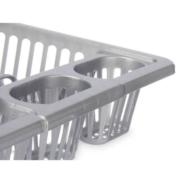 Draining Rack for Kitchen Sink Kinvara Silver 46 x 8 x 36 cm (12 Units)