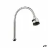 Kitchen Tap Kinvara Melns Sudrabains Gumija Metāls Plastmasa Pagarināms Daudzfunkcionāls (12 gb.)