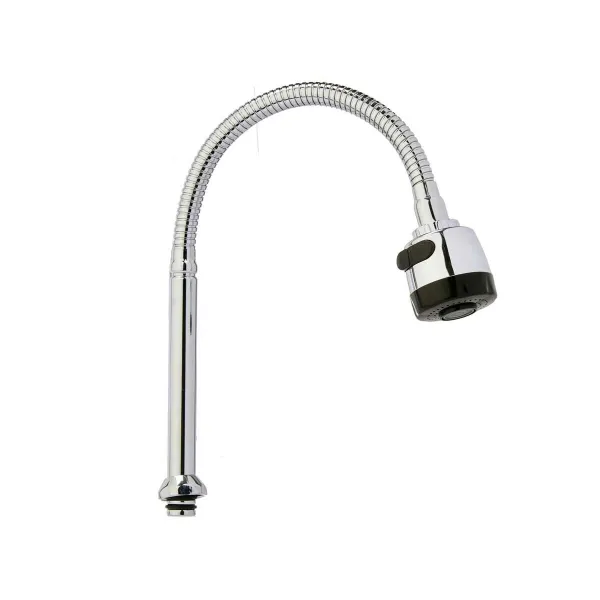 Kitchen Tap Kinvara Melns Sudrabains Gumija Metāls Plastmasa Pagarināms Daudzfunkcionāls (12 gb.)