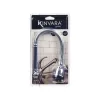 Kitchen Tap Kinvara Чёрный Серебристый Резина Металл Пластик Выдвижной Многофункциональный (12 штук)