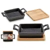 Kastrolis Tapu Gatavošanai Kinvara Brūns Melns Koks Bambuss Dzelzs 19 x 5 x 14 cm 14 x 5 x 18,5 cm (12 gb.)