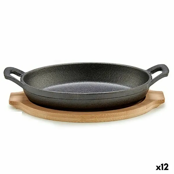 Tapasten tarjoiluvuoka Kinvara Ruskea Harmaa Puu 22,5 x 4,5 x 12,5 cm 12,5 x 5 x 22,2 cm (12 osaa)