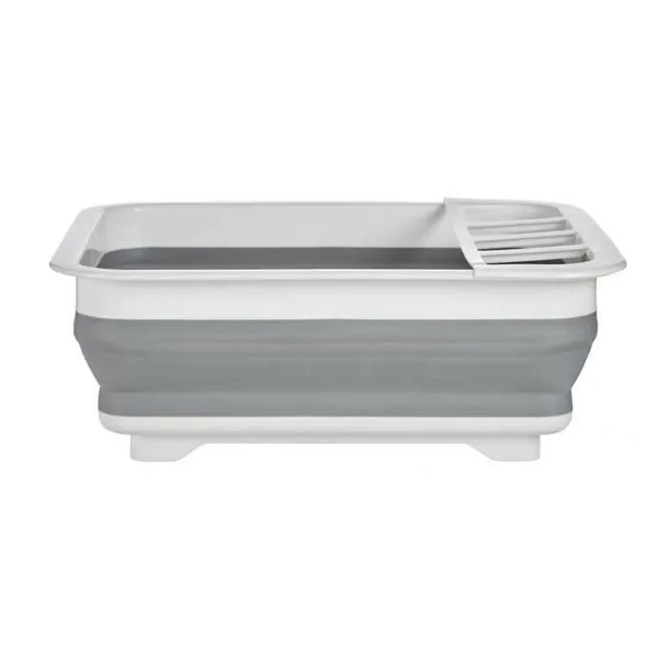 Saliekams Virtuves Trauku Turētājs Kinvara Balts Pelēks polipropilēns TPR 37,9 x 29,3 x 12 cm 38 x 5,4 x 29 cm 29,3 x 5,4 x 37,9