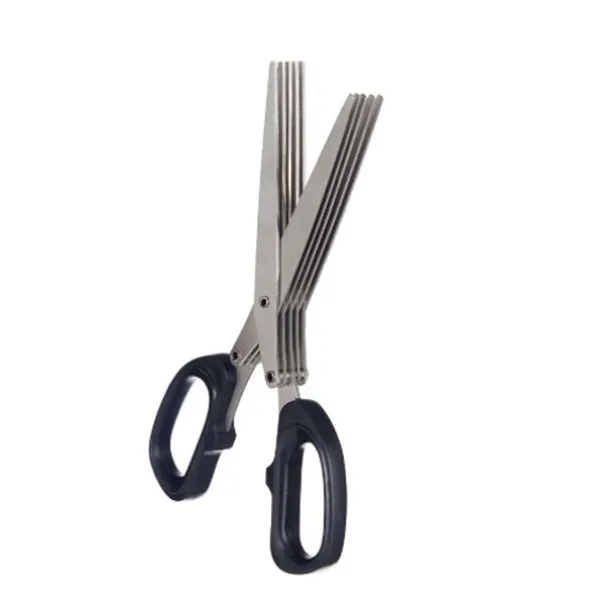 Virtuves šķēres Kinvara Melns Sudrabains Metāls ABS 7 x 18,5 x 1,7 cm (12 gb.)