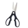 Keittiösakset Kinvara Musta Hopeinen Ruostumaton teräs 8,3 x 19,5 x 1,3 cm (12 osaa)