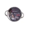 Casserole with glass lid Kinvara Transparent Silver 27 x 10 x 19,5 cm (6 Units)