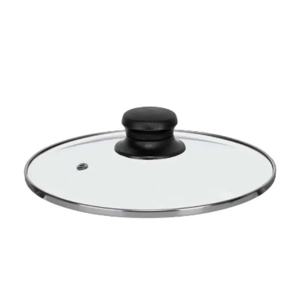 Pannas vāks Kinvara Caurspīdīgs Sudrabains Sudrabs Metāls Stikls Nerūsējošais tērauds Tērauds 20 cm 20,5 x 5 x 20,5 cm 20,5 x 6 