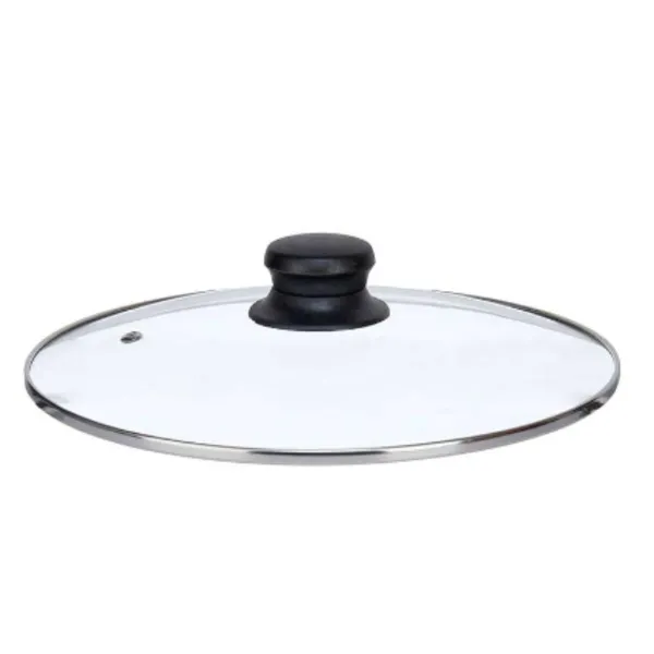 Keptuvės dangtis Kinvara Skaidrus Sidabras Metalinis stiklas Nerūdijantis plienas Stiklas Plienas 24 cm 24,5 x 6,5 x 24,5 cm 24,