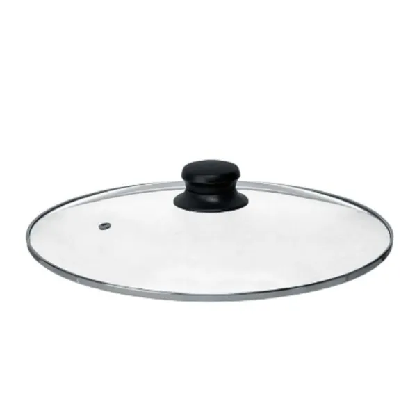 Pannas vāks Kinvara Caurspīdīgs Sudrabains Sudrabs Metāls Stikls Nerūsējošais tērauds Tērauds 30 cm 30,5 x 6 x 30,5 cm (12 gb.)