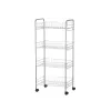 Dārzeņu ratiņi Kinvara Sudrabains Sudrabs Metāls polipropilēns Plastmasa 37 x 27 x 82,5 cm 26,5 x 82 x 8,5 cm (4 gb.)
