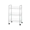 Daržovių vežimėlis Kinvara Sidabras Metalinis polipropileno Plastmasinis 37 x 27 x 62,3 cm 26,5 x 56 x 8,5 cm (4 vnt.)