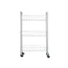 Daržovių vežimėlis Kinvara Sidabras Metalinis polipropileno Plastmasinis 37 x 27 x 62,3 cm 26,5 x 56 x 8,5 cm (4 vnt.)