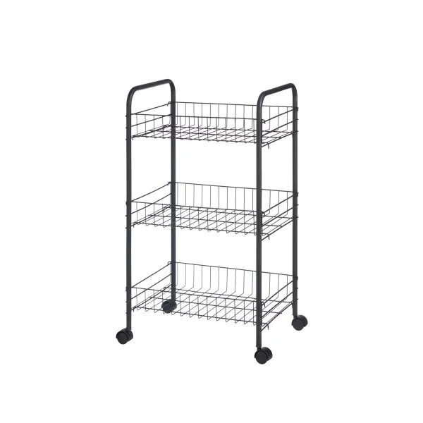 Kasviskärry Kinvara Musta Metalli polypropeeni Muovinen 37 x 27 x 63 cm 26,5 x 56 x 8,5 cm (4 osaa)