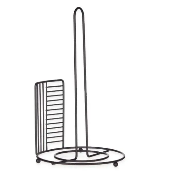 Kitchen Paper holder Kinvara Black Metal 18,5 x 31,5 x 18,5 cm 18,5 x 32,4 x 18,5 cm (6 Units)