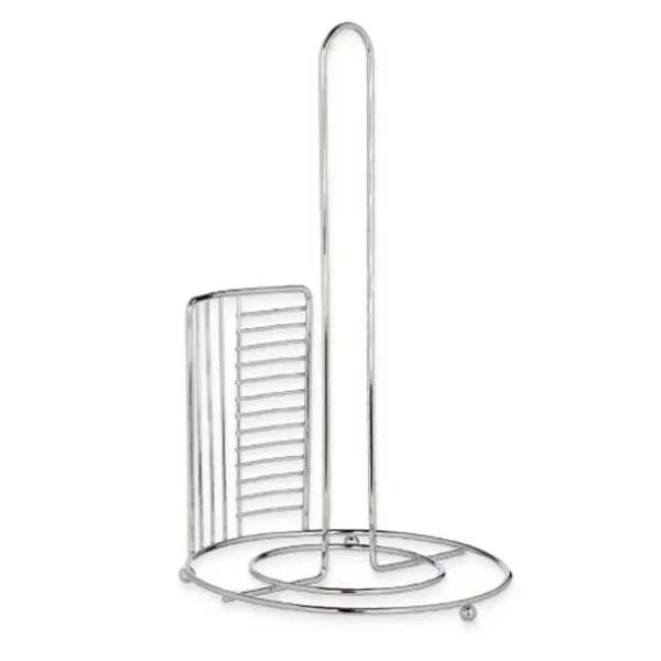 Kitchen Paper holder Kinvara Silver Metal 18,5 x 31,5 x 18,5 cm 18,5 x 32,4 x 18,5 cm (6 Units)