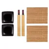 Suši rinkinys Kinvara Juoda Keramikinis Bambukas 20,5 x 3 x 27 cm (6 Dalys) (6 vnt.)