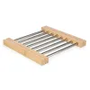 Stalo kilimėlis Kinvara Ruda Sidabras Metalinis Bambukas 36,4 x 2,2 x 21,3 cm 22 x 2,2 x 21,3 cm (6 vnt.)