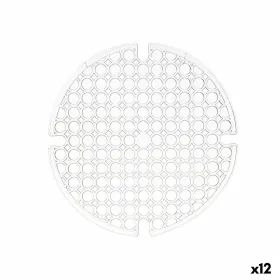 Нескользящий коврик Kinvara Прозрачный Пластик 29 x 0,1 x 29 cm Раковина (12 штук)
